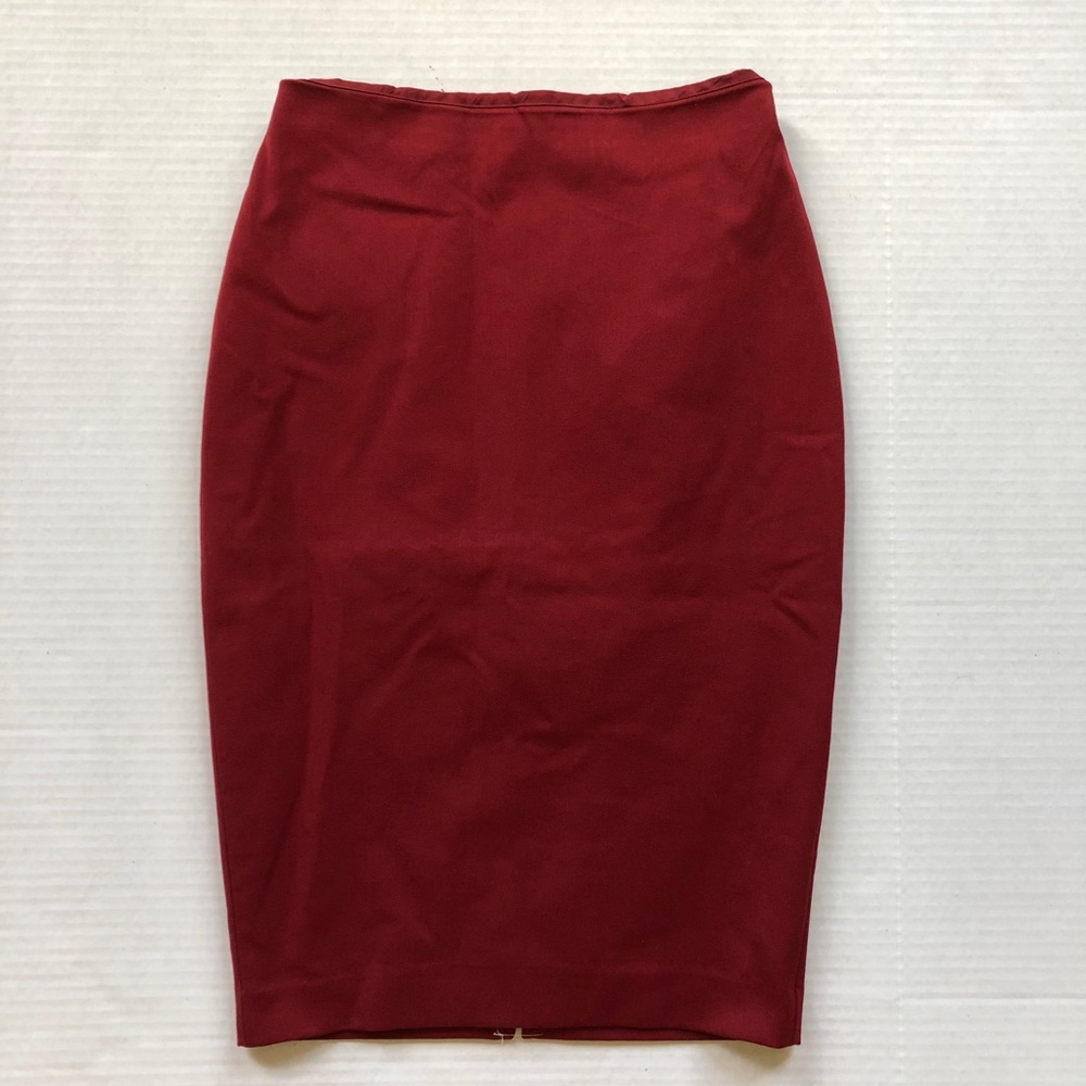 EXPRESS Red Pencil Skirt - Picture 3 of 5